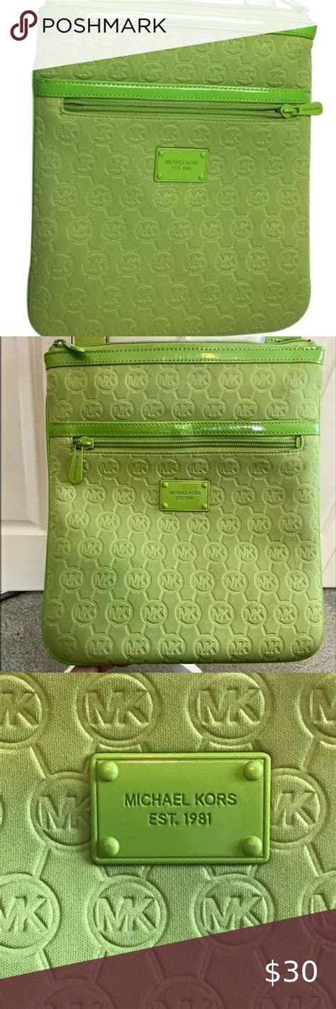 michael kors tas lime froen|michael kors green crossbody.